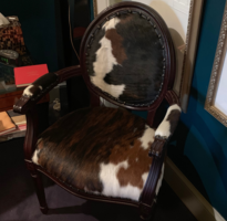 Cow hide chair 